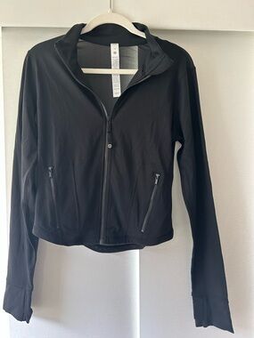 lululemon athletica Black Zip-Up Bomber Jacket